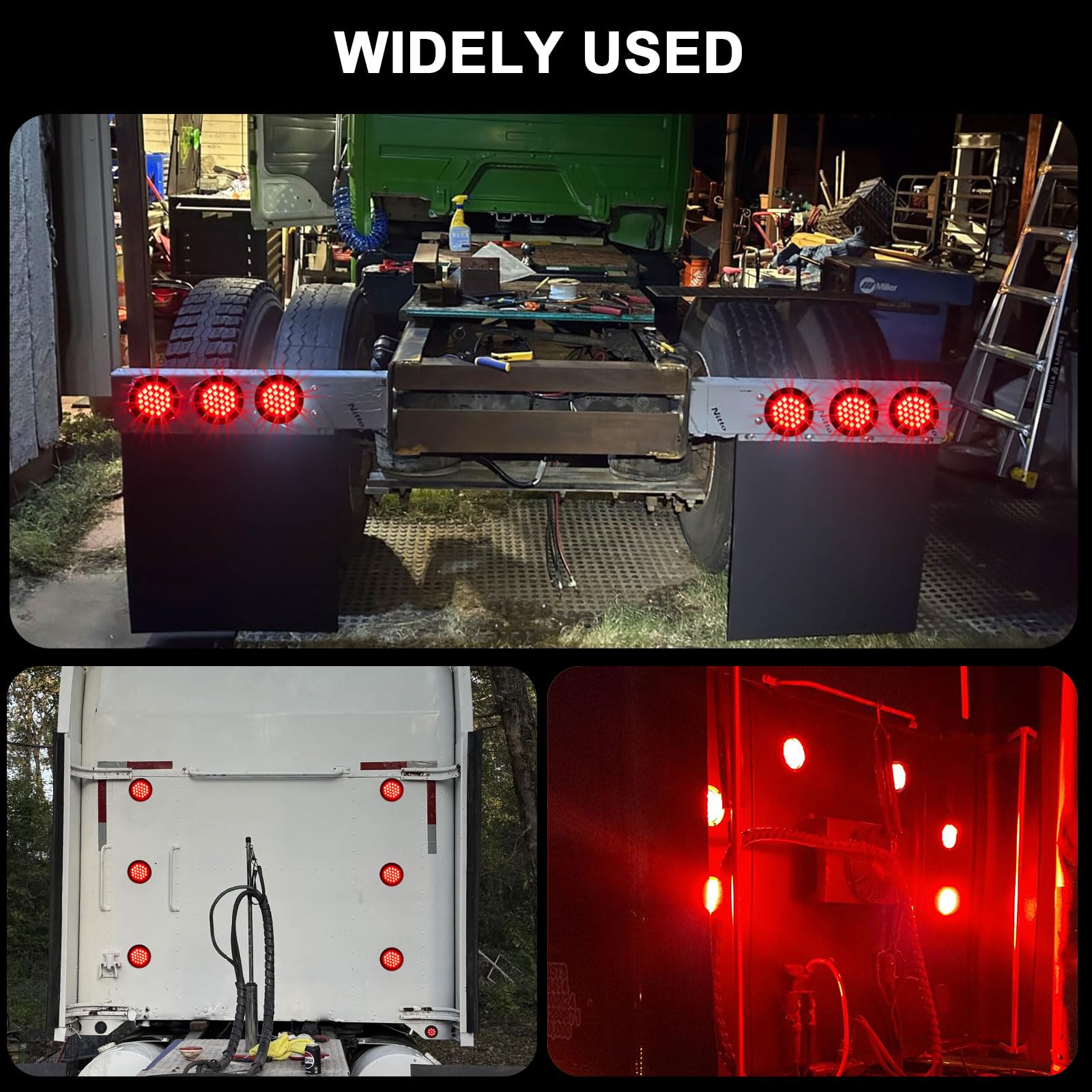 Jamarco night view of trailer tail lights improving road visibility