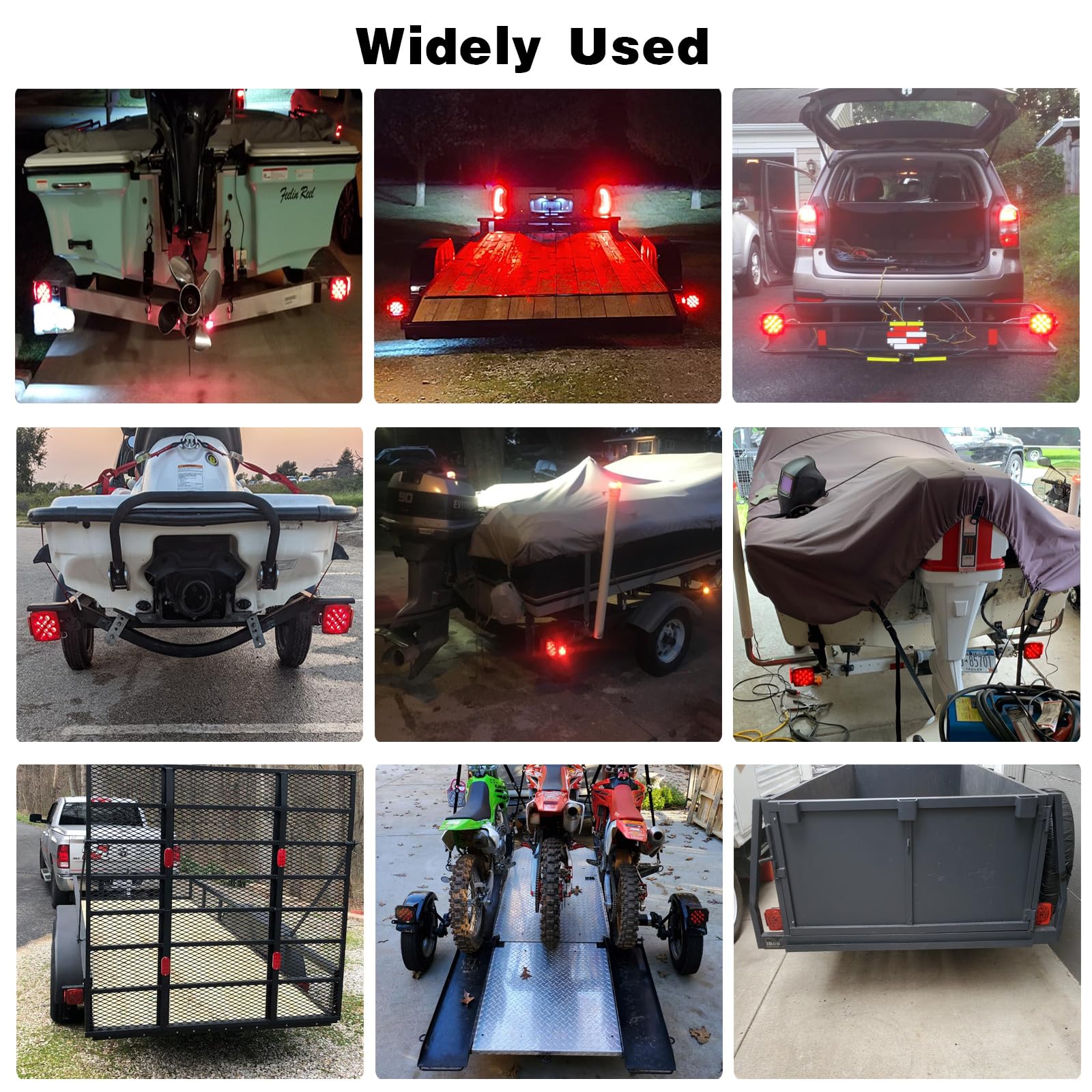 Jamarco lights installed on trailer showing reliable signaling on the road