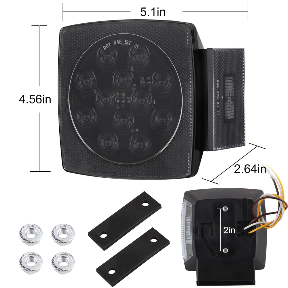 Jamarco side profile of surface-mount light illustrating slim, low-profile fit