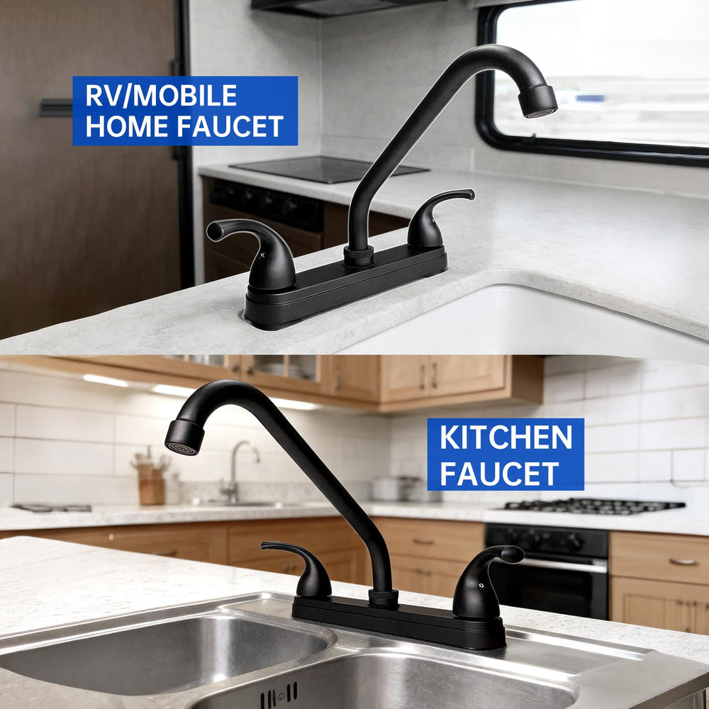 JAMESVAN faucet with pot showing scale and practical clearance for filling