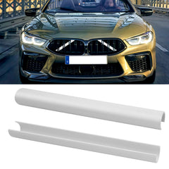 Jaronx front grille V brace covers installed adding sporty look