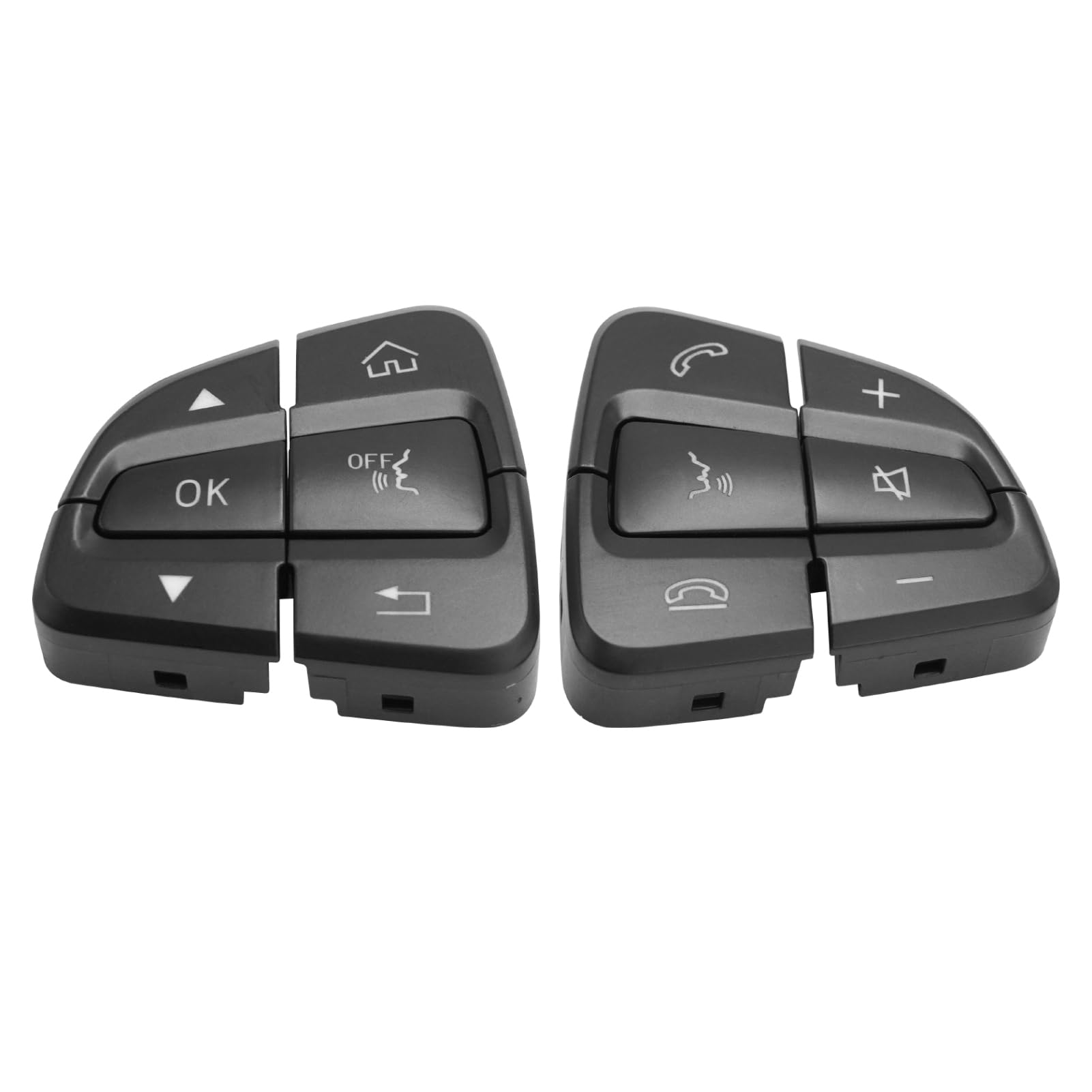 Jaronx front view of 12-piece replacement buttons showing complete kit and benefit of full set