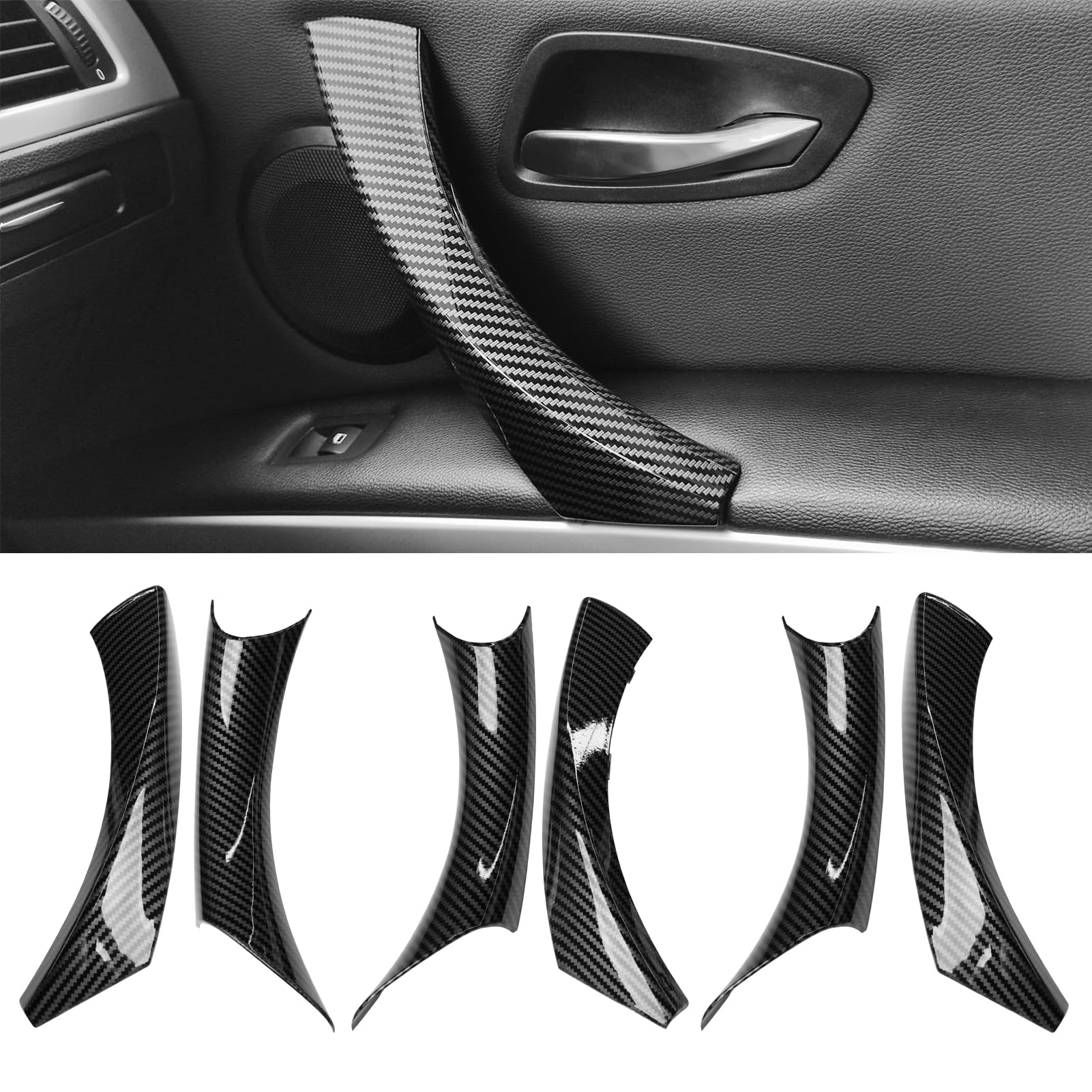 Jaronx front view of six assembled door handle covers showing clean finish and improved look
