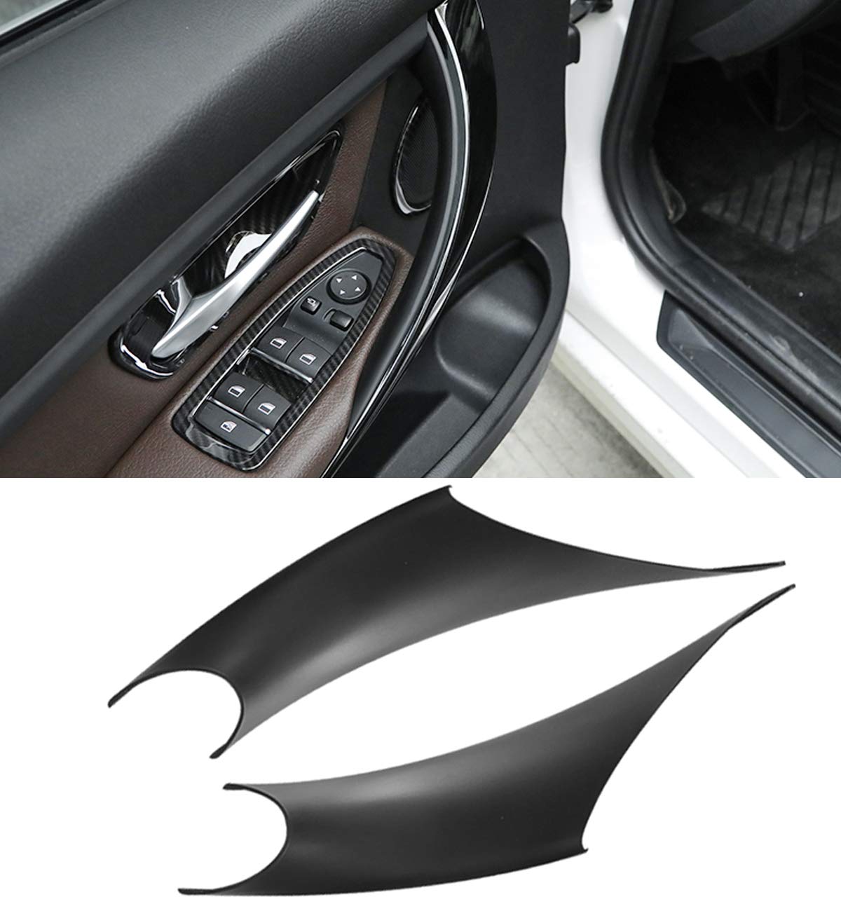 Jaronx front view of both driver and passenger covers restoring door pulls
