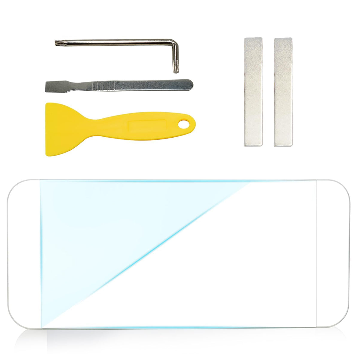 Jaronx front view sun visor mirror glass showing precise fit benefit