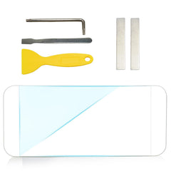 Jaronx front view sun visor mirror glass showing precise fit benefit