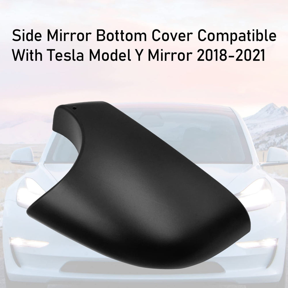 Jaronx installed right mirror cover on Model Y demonstrating clean repair