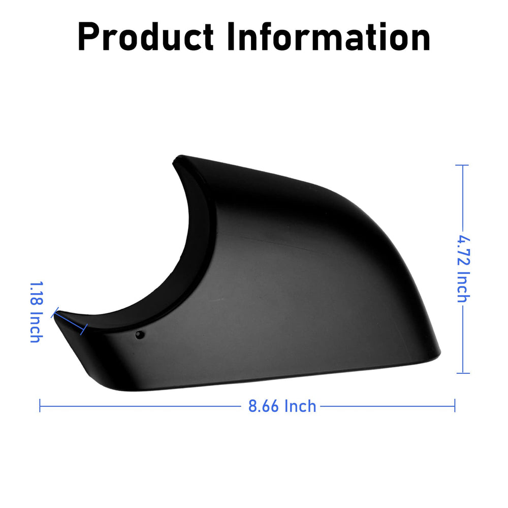 Jaronx lifestyle shot of installed cover on Model 3 protecting mirror assembly