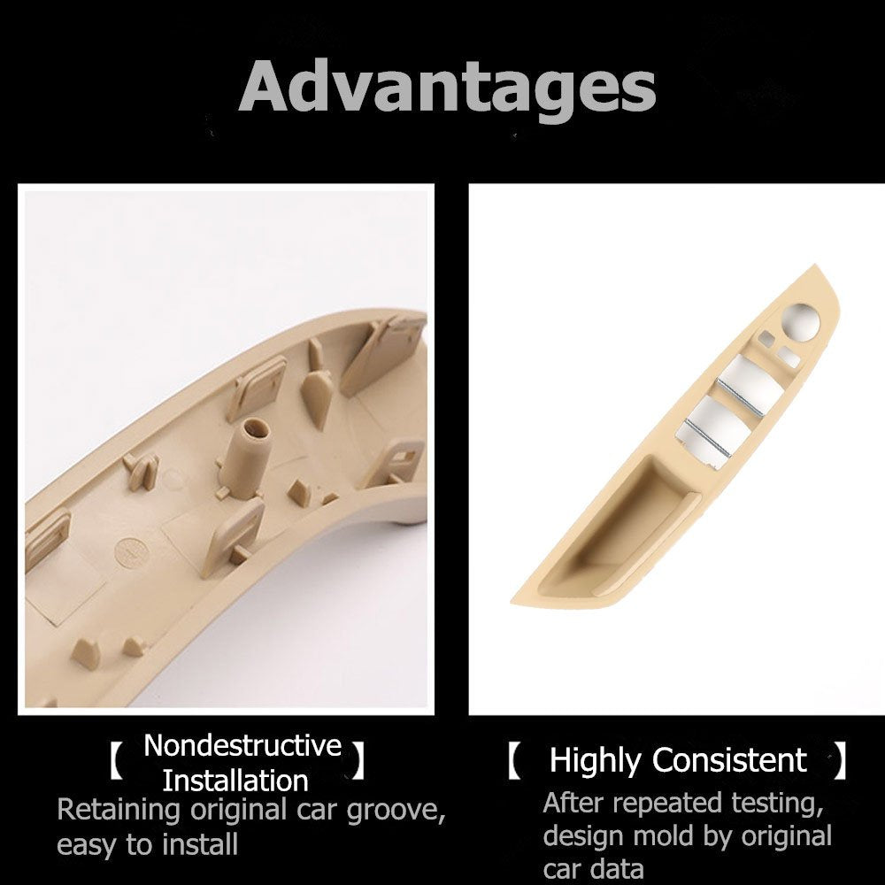 Jaronx door handle beside ruler showing dimensions and accurate size for installation