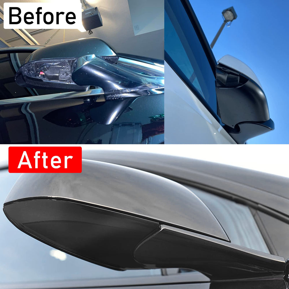 Jaronx side profile demonstrating exact fitment on Model 3 mirror housing