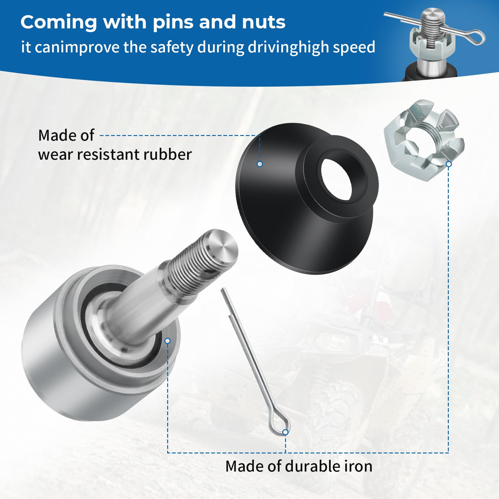 JAVIK bracket detail showing mounting holes and corrosion-resistant finish