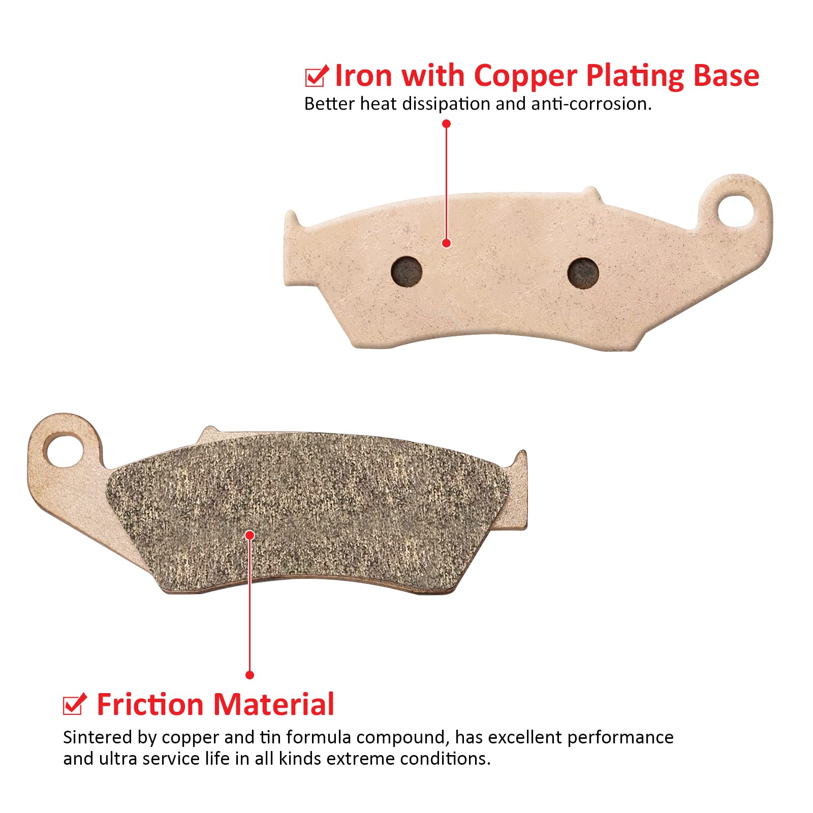 JAVIK copper-plated backing detail highlighting heat dissipation advantage