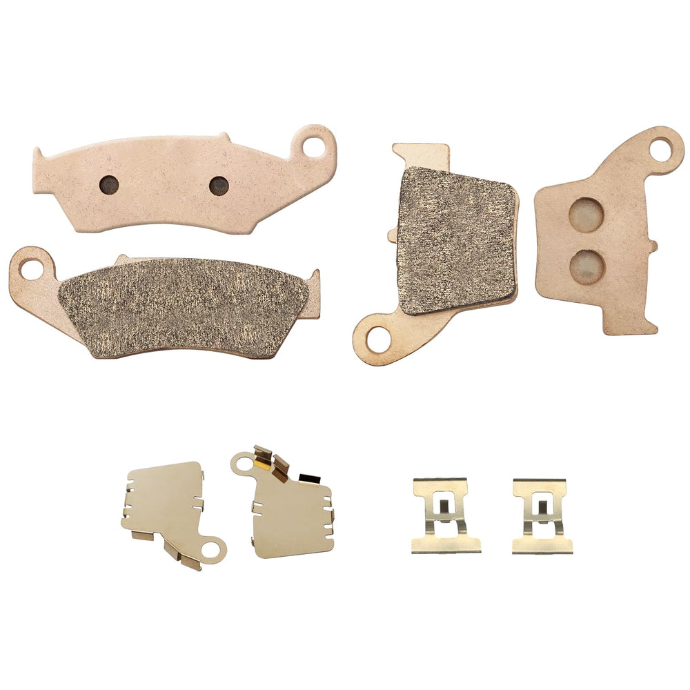 JAVIK front and rear pad set in package showing complete replacement kit benefits