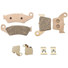 JAVIK front and rear pad set in package showing complete replacement kit benefits
