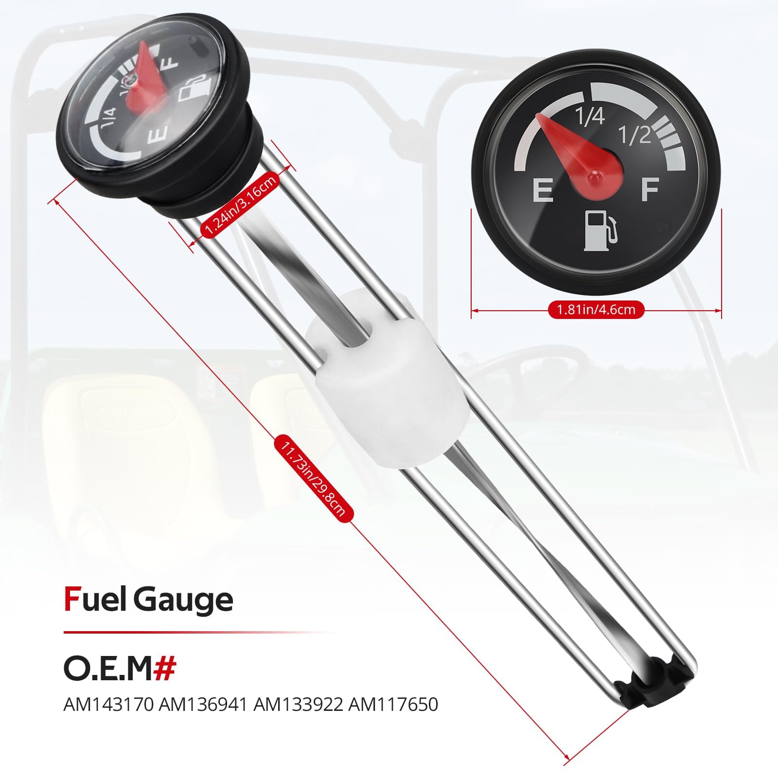 JAVIK fuel cap internal gauge mechanism detail ensuring accurate readings