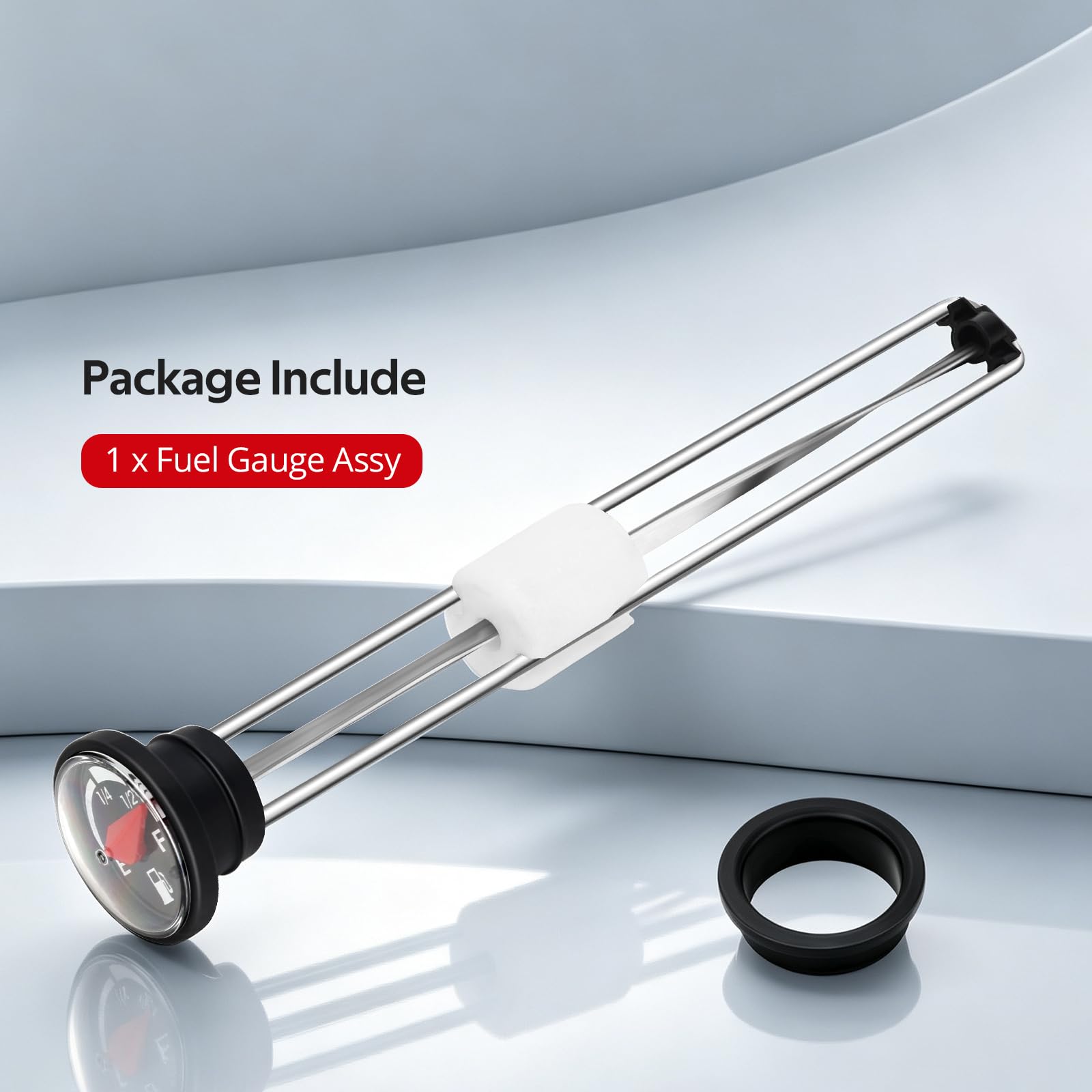 JAVIK fuel cap packaging and included assembly showing complete contents