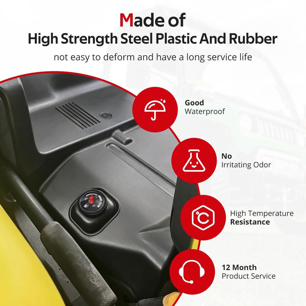 JAVIK fuel cap size and scale comparison for easy replacement verification