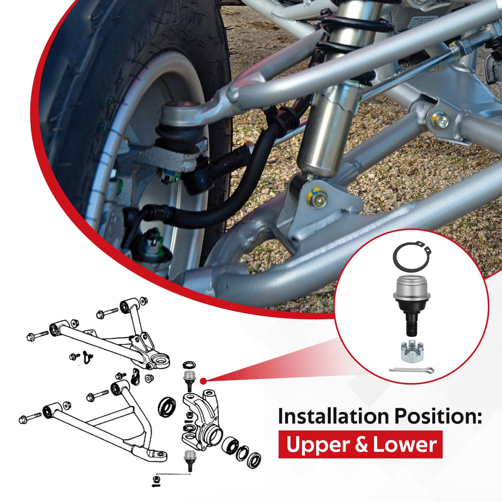 JAVIK included lock nuts, split pins and circlips for full replacement and secure fit