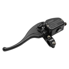 JAVIK left front brake master cylinder front view showing mounting points and finish for easy replacement
