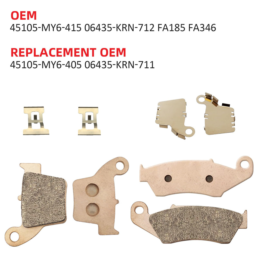 JAVIK pad label with OEM numbers showing compatibility verification benefit