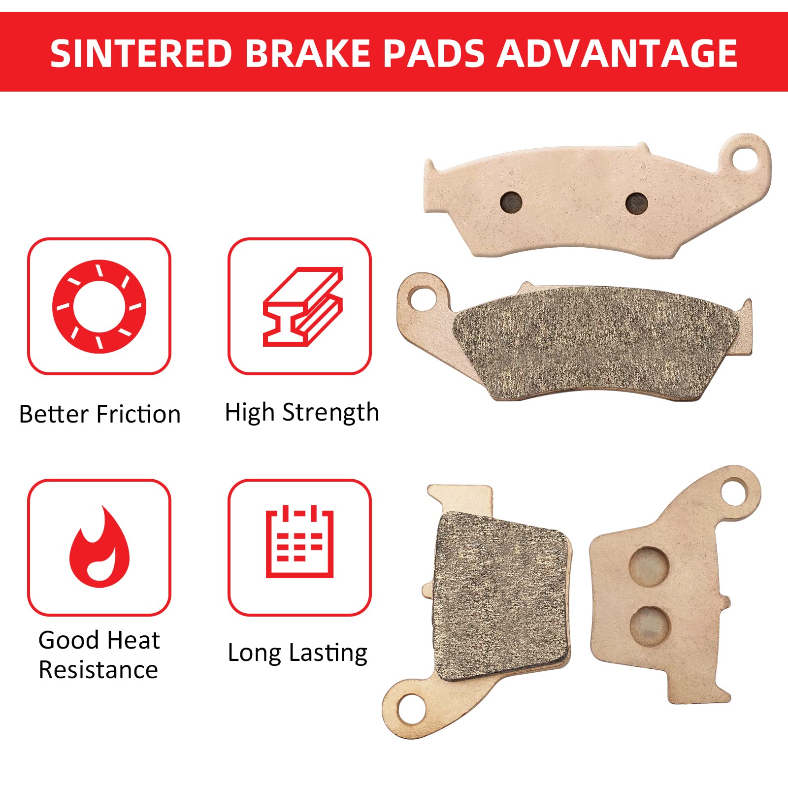 JAVIK brake pad next to ruler showing size and fit verification benefit