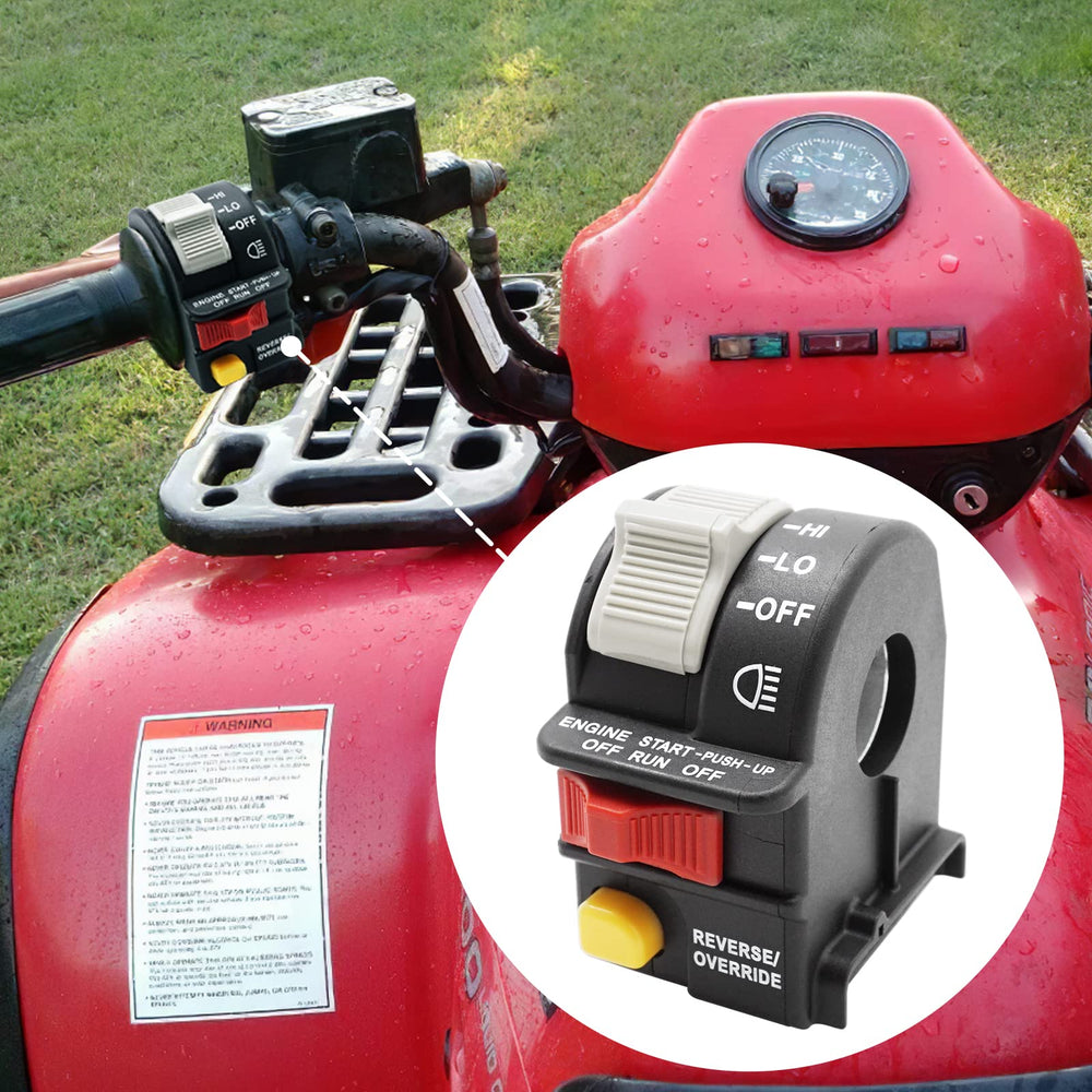 JAVIK switch in use on night ride, reliable headlight control for safer visibility