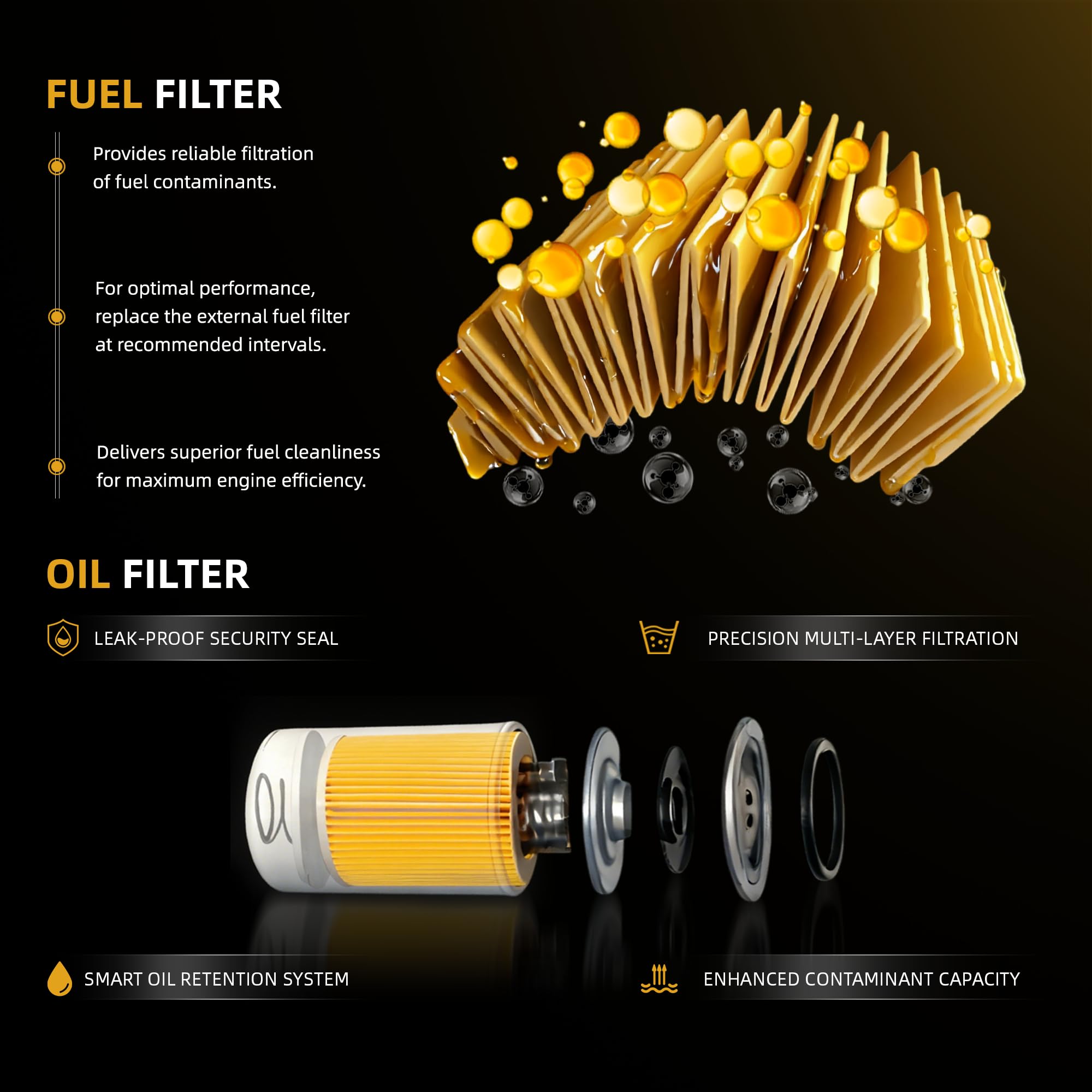 JAVOUKA fuel water separator assembly showing clear bowl for water separation benefit