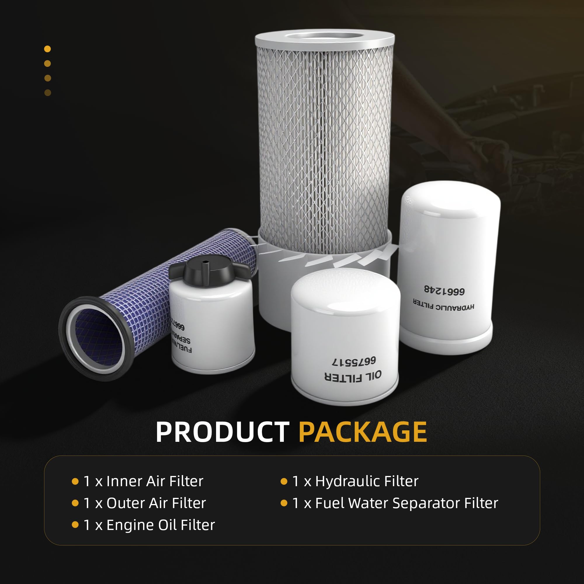 JAVOUKA inner air filter detail highlighting media density for improved dust capture