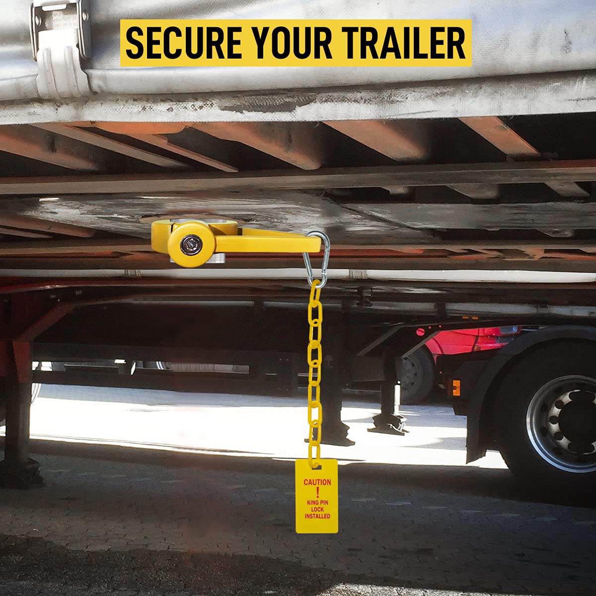 Jayour yellow caution tag detail increasing visual theft deterrence