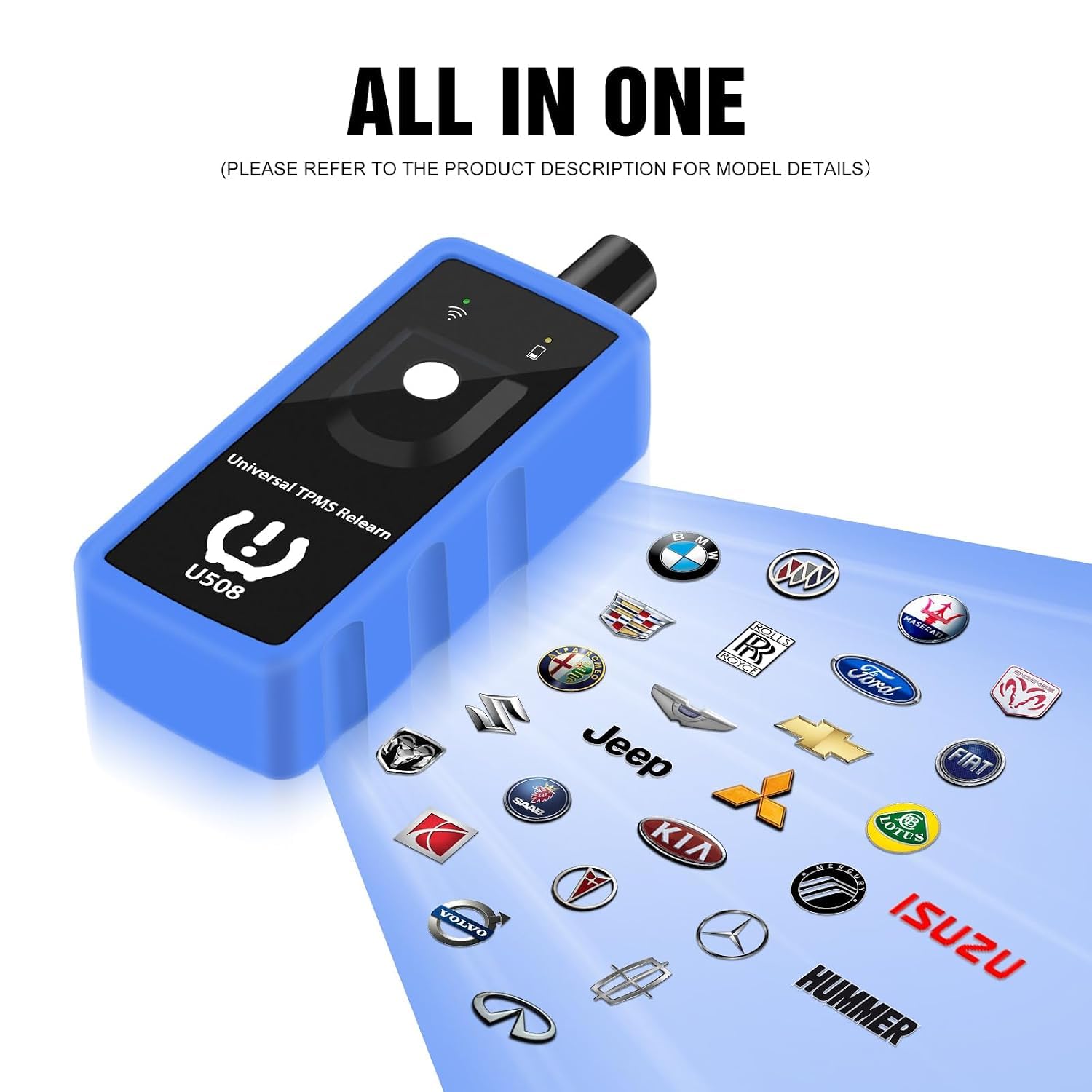 JDIAG next to ruler illustrating compact size and easy storage