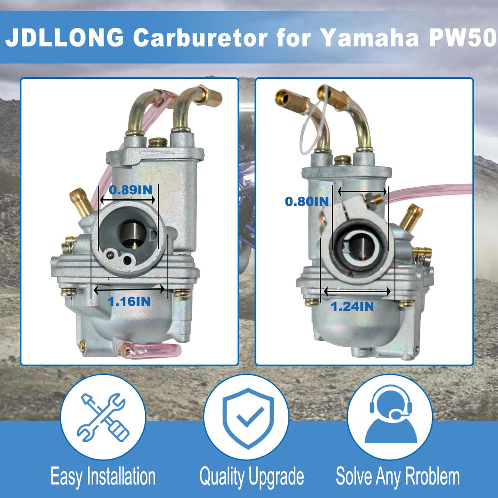 JDLLONG close-up of throttle and choke area with durable control cables benefit