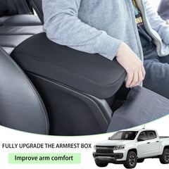 JDMCAR installed in Chevy Colorado console demonstrating secure fit and unobstructed lid use