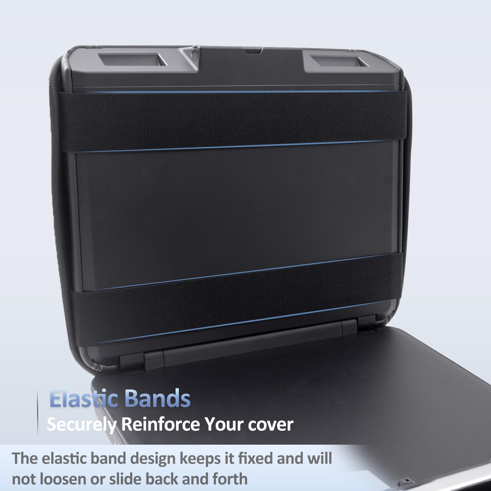 JDMCAR scale comparison with hand on lid showing comfortable padded support benefit