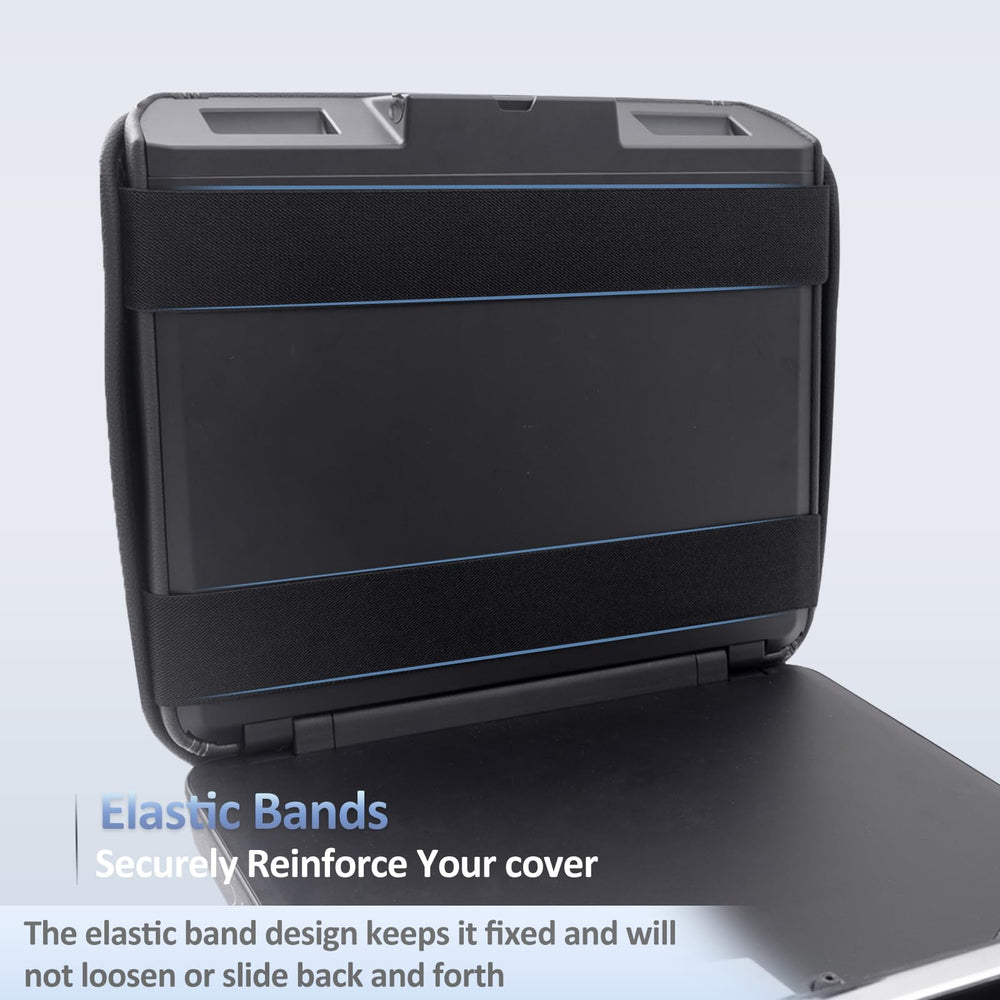 JDMCAR scale comparison with hand on lid showing comfortable padded support benefit