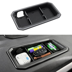 JDMCAR front view of dashboard tray showing clean fit and storage