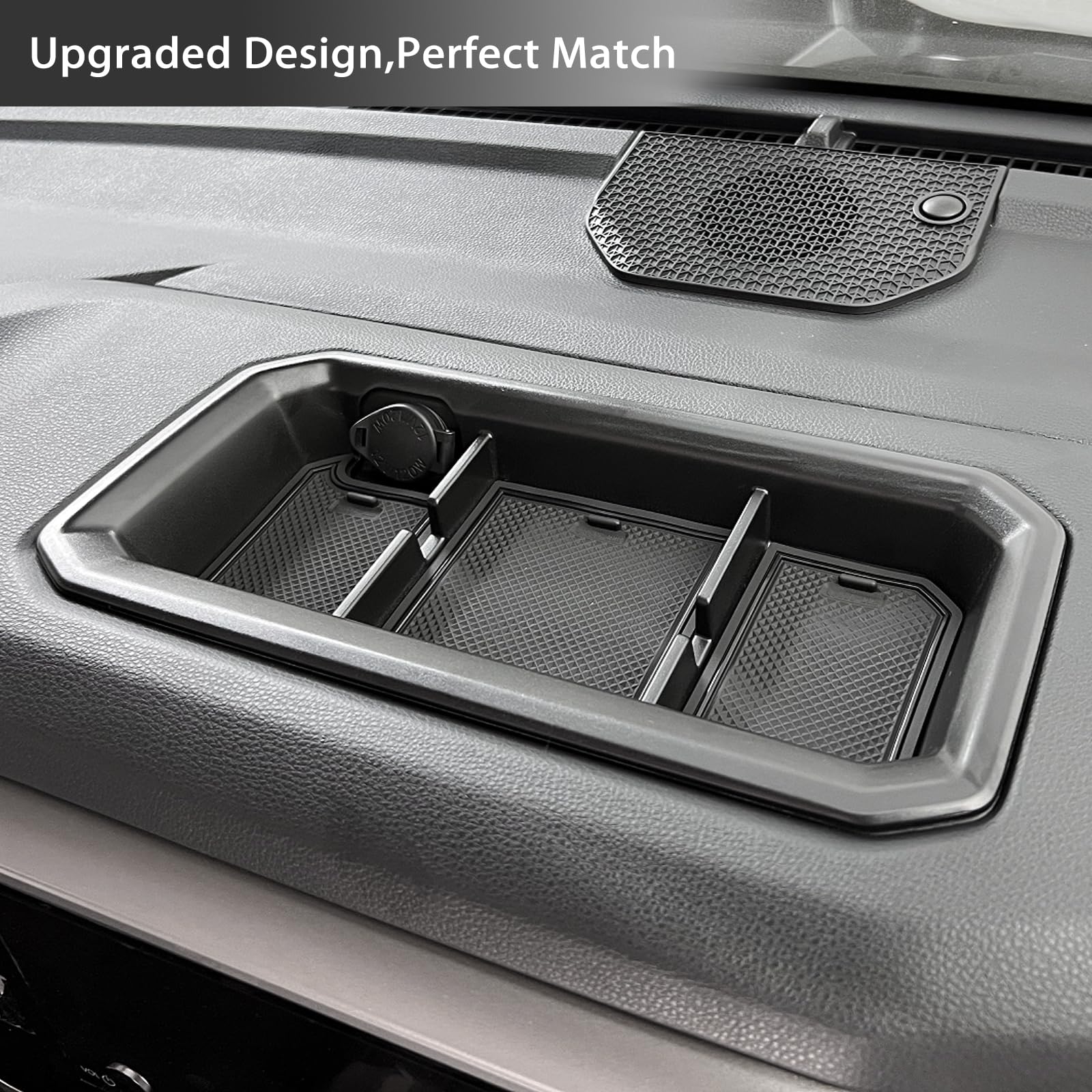 JDMCAR tray held by hand to show compact size and easy access
