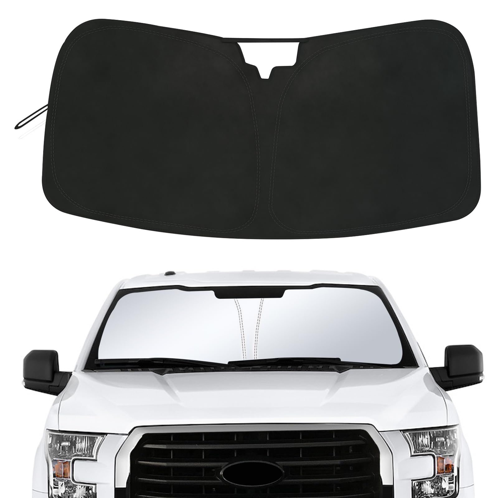 JDMCAR front packaging view showing full sunshade fit and protection