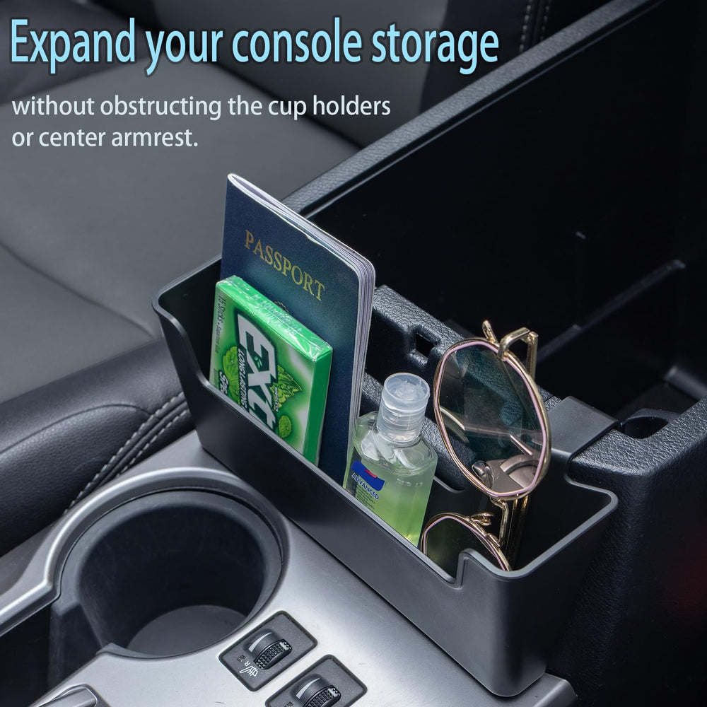 JDMCAR lifestyle interior shot in 4Runner showing clean organized cabin