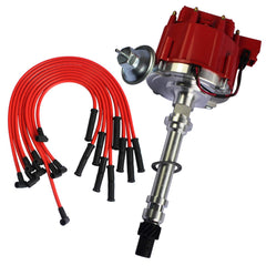 JDMSPEED distributor front cap showing red cap and terminal layout, easy identification benefit