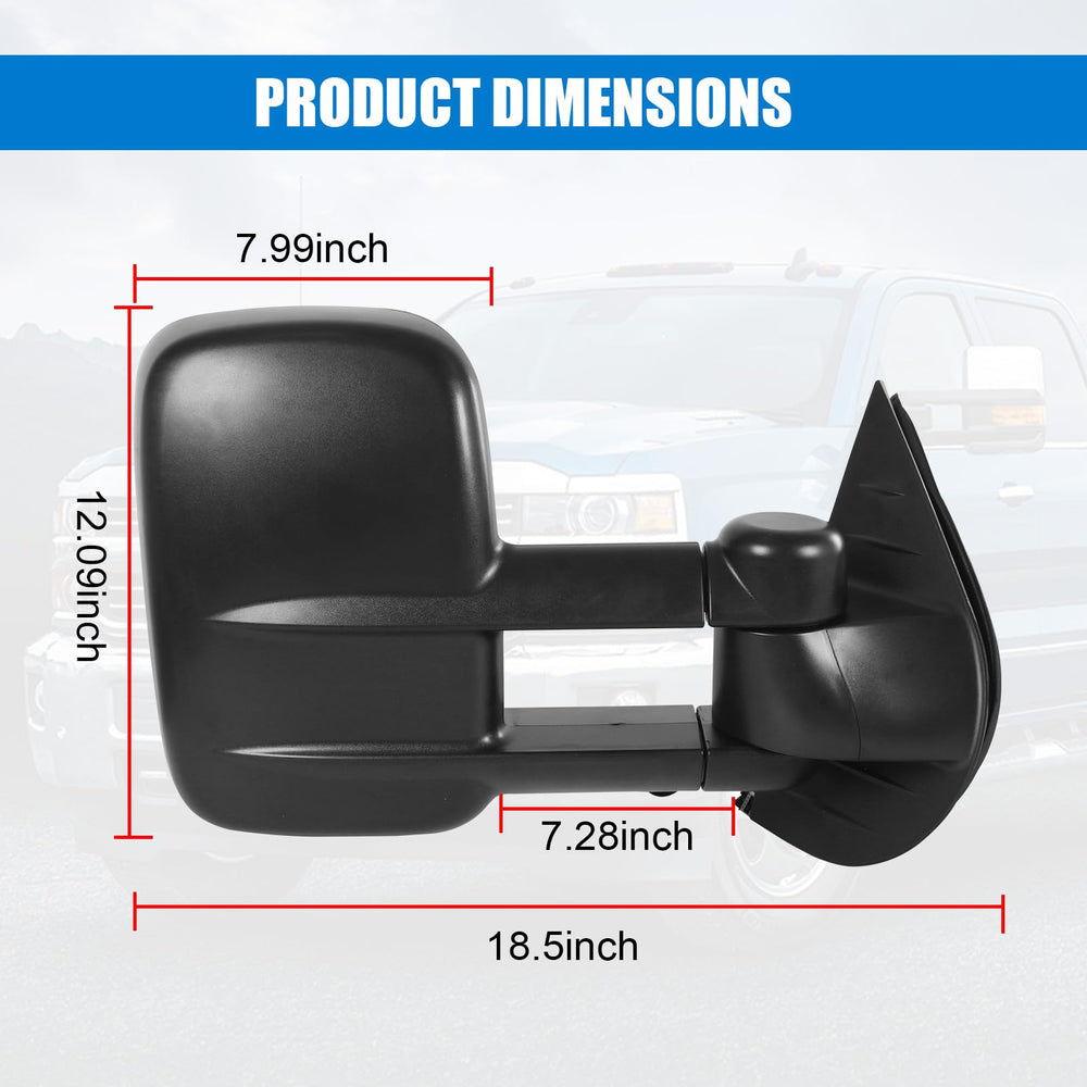 JDMSPEED dual glass flat and convex for layered blind-spot coverage