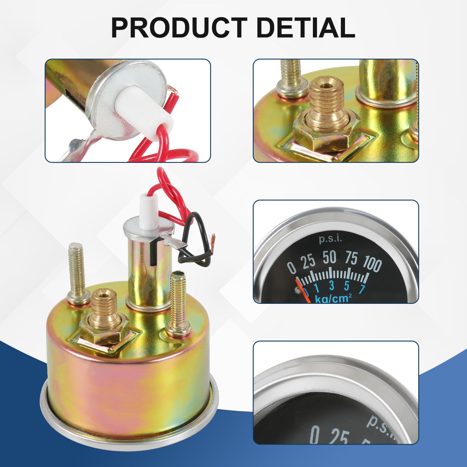 JDMSPEED oil pressure sender and hardware kit laid out for straightforward installation benefit