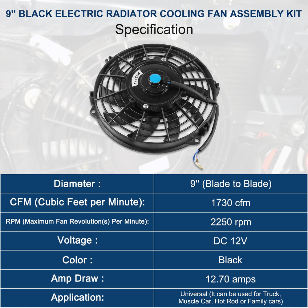 JDMSPEED fan mounted as puller on radiator showing improved cooling airflow