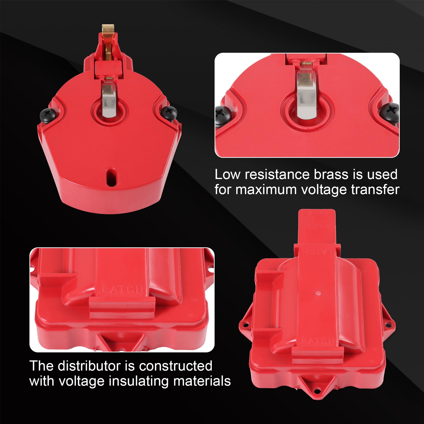 JDMSPEED red coil cover matching kit for coordinated engine bay appearance