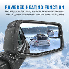 JDMSPEED mirror installed on Silverado demonstrating direct-fit compatibility
