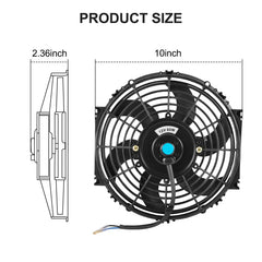 JDMSPEED fan mounted on radiator in engine bay improving air circulation