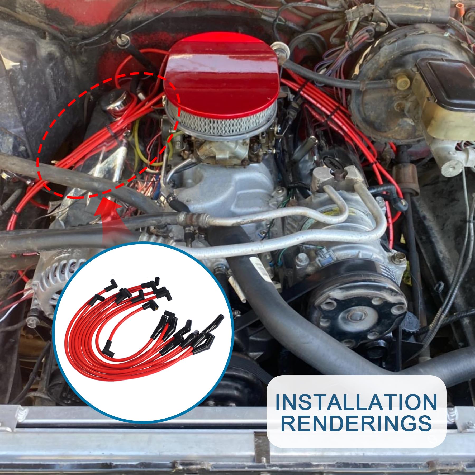 JDMSPEED wires installed in engine bay show tidy routing and improved look