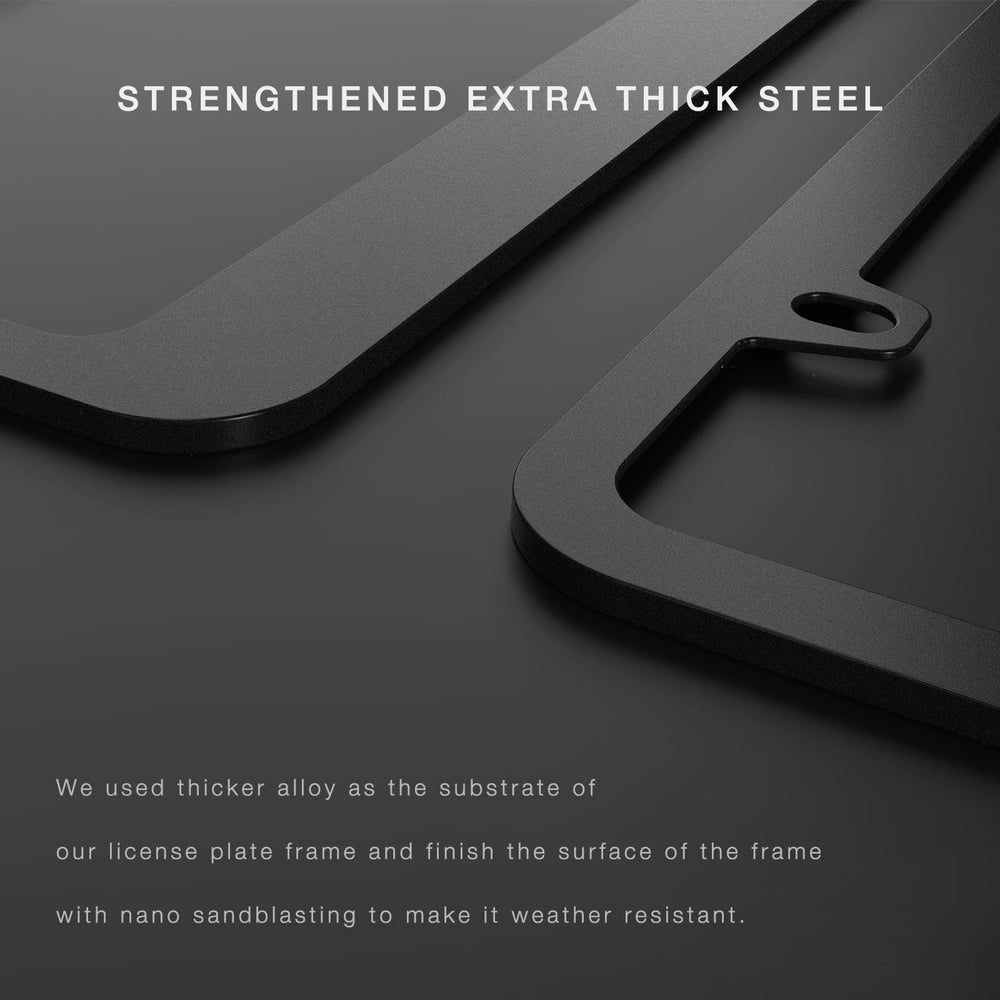 JDMstyle frame with ruler demonstrating fit and compatibility with standard plates