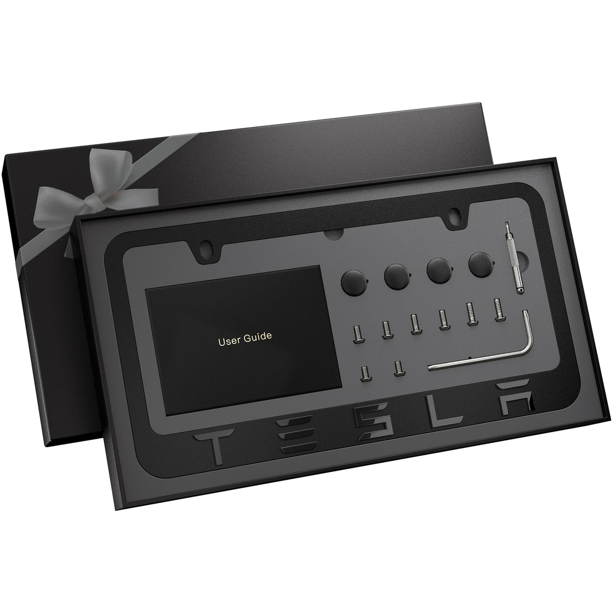 JDMstyle front view showing clean black frame and slim profile benefit
