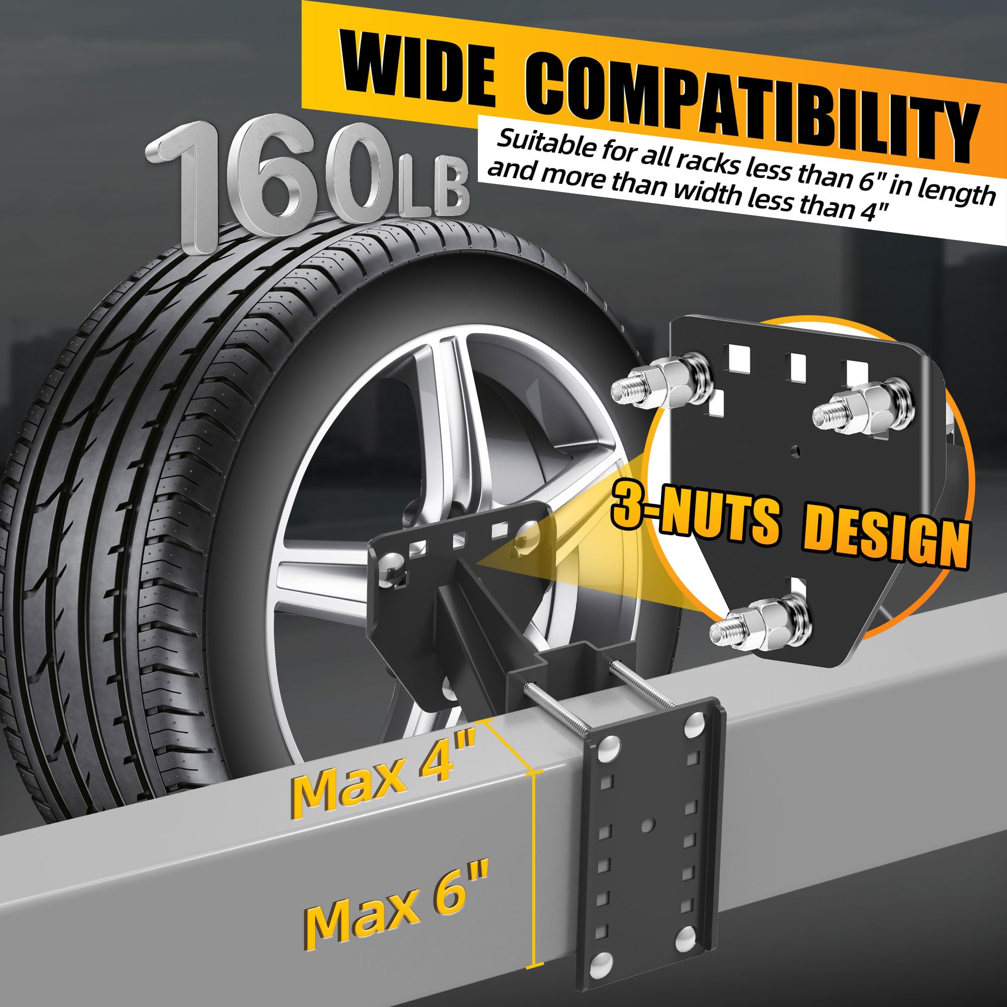 JEACENT scale comparison with ruler showing compact mounting footprint