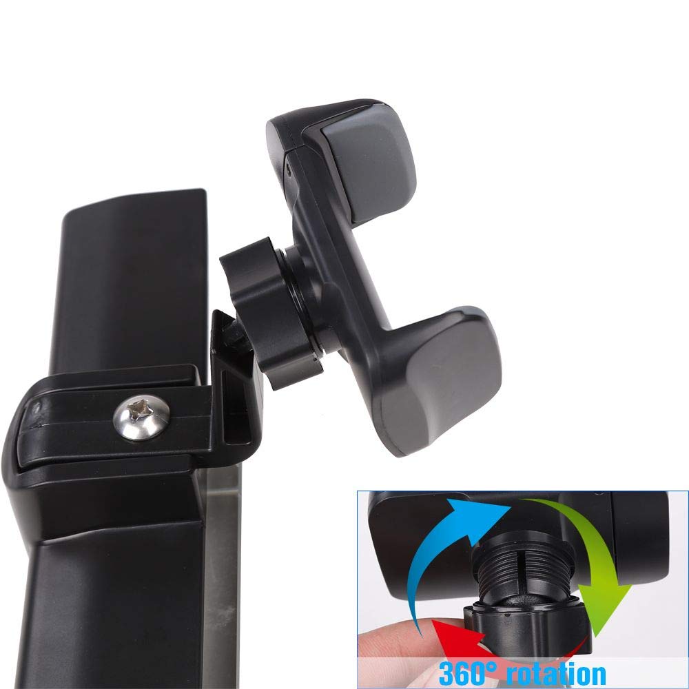 JeCar close-up of adjustable clamp gripping phone securely for safer driving